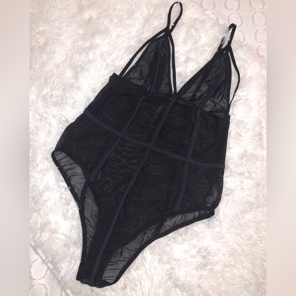 Black Sheer Bodysuit